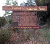 GAV007 Los Padres National Forest sign