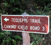 TEQ005 Tequepis Trail sign